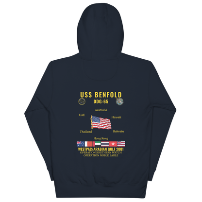 USS Benfold (DDG-65) 2001 WestPac/Arabian Gulf Cruise Hoodie