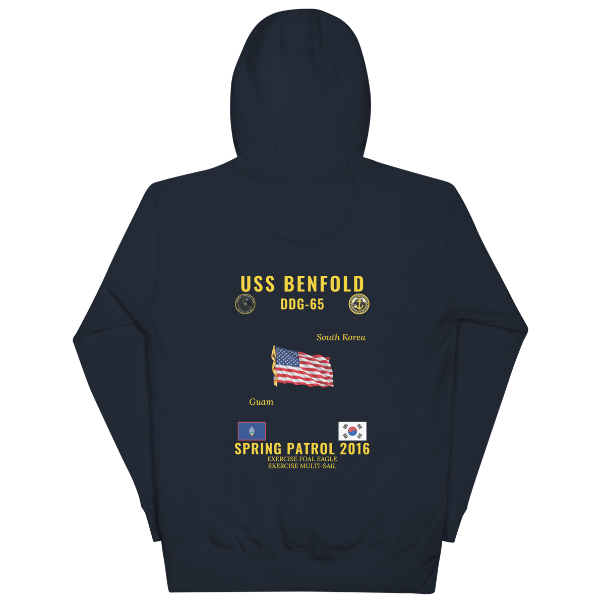 USS Benfold (DDG-65) 2016 Spring Patrol Cruise Hoodie
