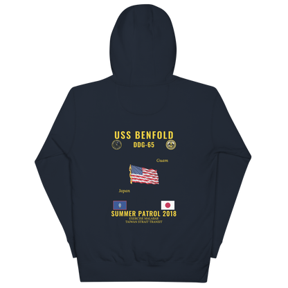 USS Benfold (DDG-65) 2018 Summer Patrol Cruise Hoodie