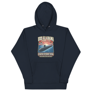 USS Alabama (SSBN-731) Deterrent Patrol Hoodie - Design 1