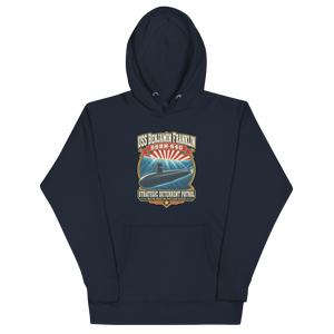USS Benjamin Franklin (SSBN-640) Deterrent Patrol Hoodie - Retro
