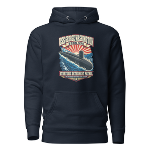 USS George Washington (SSBN-598) Deterrent Patrol Hoodie - Retro