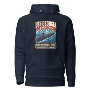USS Georgia (SSBN-729) Deterrent Patrol Hoodie - Retro