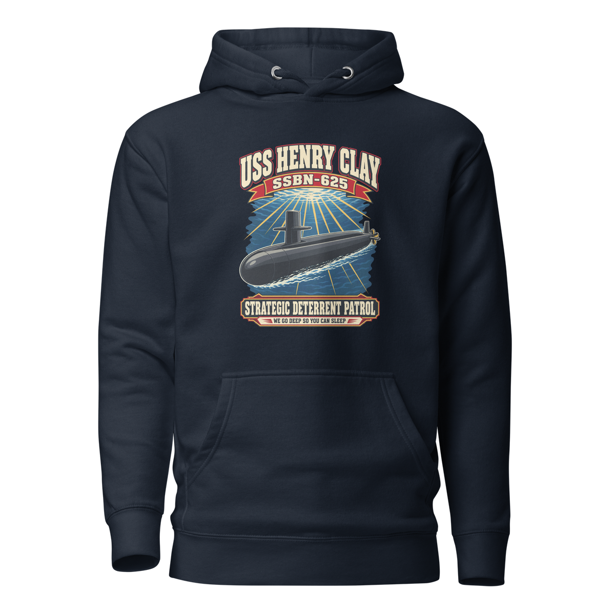 USS Henry Clay (SSBN-625) Deterrent Patrol Hoodie - Retro