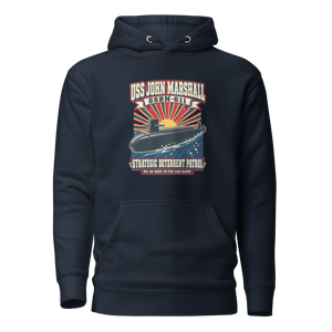 USS John Marshall (SSBN-611) Deterrent Patrol Hoodie - Retro