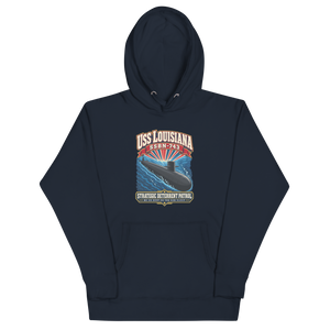 USS Louisiana (SSBN-743) Deterrent Patrol Hoodie - Retro