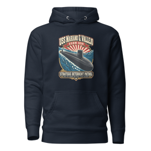 USS Mariano G. Vallejo (SSBN-658) Deterrent Patrol Hoodie - Retro