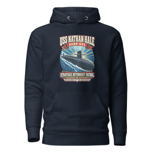 USS Nathan Hale (SSBN-623) Deterrent Patrol Hoodie - Retro