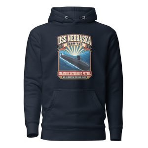 USS Nebraska (SSBN-739) Deterrent Patrol Hoodie - Retro