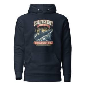 USS Patrick Henry (SSBN-599) Deterrent Patrol Hoodie - Retro