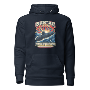 USS Pennsylvania (SSBN-735) Deterrent Patrol Hoodie - Retro