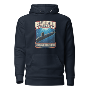 USS Sam Rayburn (SSBN-635) Deterrent Patrol Hoodie - Retro