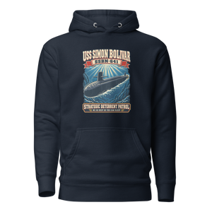 USS Simon Bolivar (SSBN-641) Deterrent Patrol Hoodie - Retro