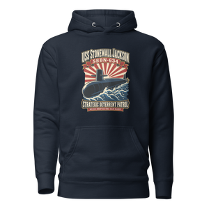 USS Stonewall Jackson (SSBN-634) Deterrent Patrol Hoodie - Retro