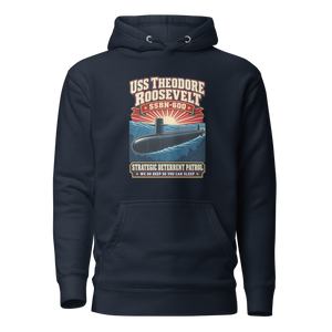 USS Theodore Roosevelt (SSBN-600) Deterrent Patrol Hoodie - Retro