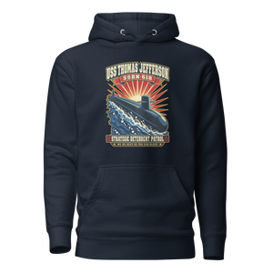 USS Thomas Jefferson (SSBN-618) Deterrent Patrol Hoodie - Retro