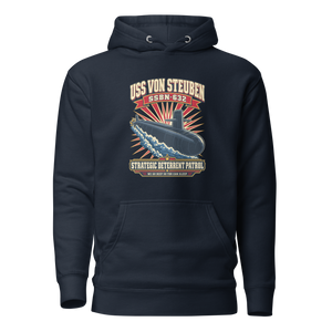 USS Von Steuben (SSBN-632) Deterrent Patrol Hoodie - Retro