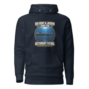 USS Henry M. Jackson (SSBN-730) Deterrent Patrol Hoodie - Deep Water