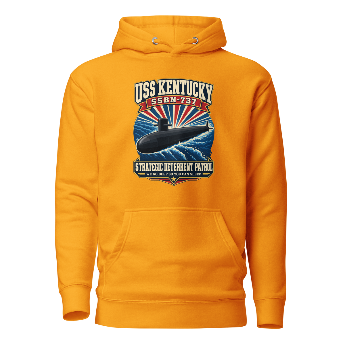USS Kentucky (SSBN-737) Deterrent Patrol Hoodie - Retro