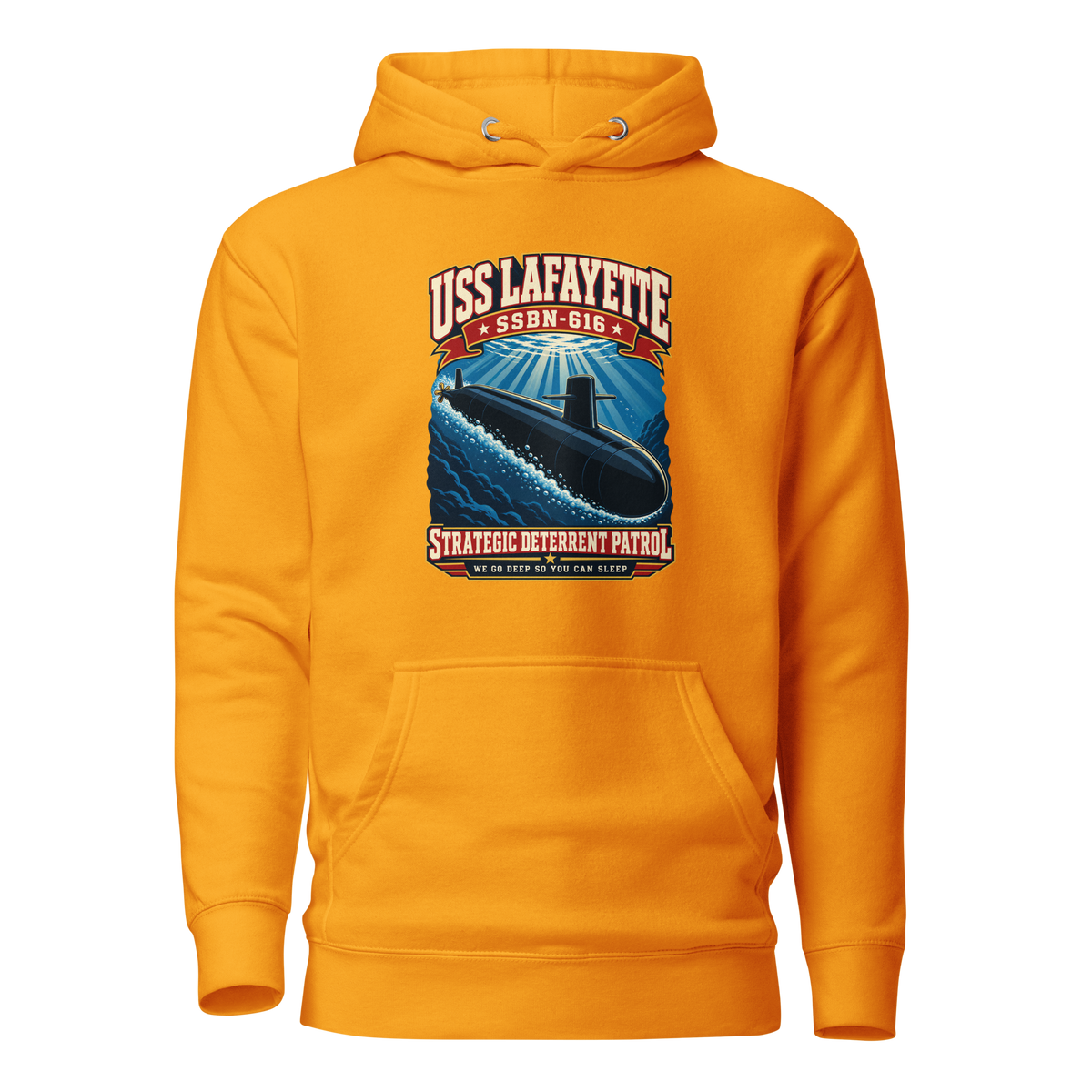 USS Lafayette (SSBN-616) Deterrent Patrol Hoodie - Retro