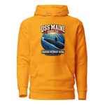 USS Maine (SSBN-741) Deterrent Patrol Hoodie - Retro