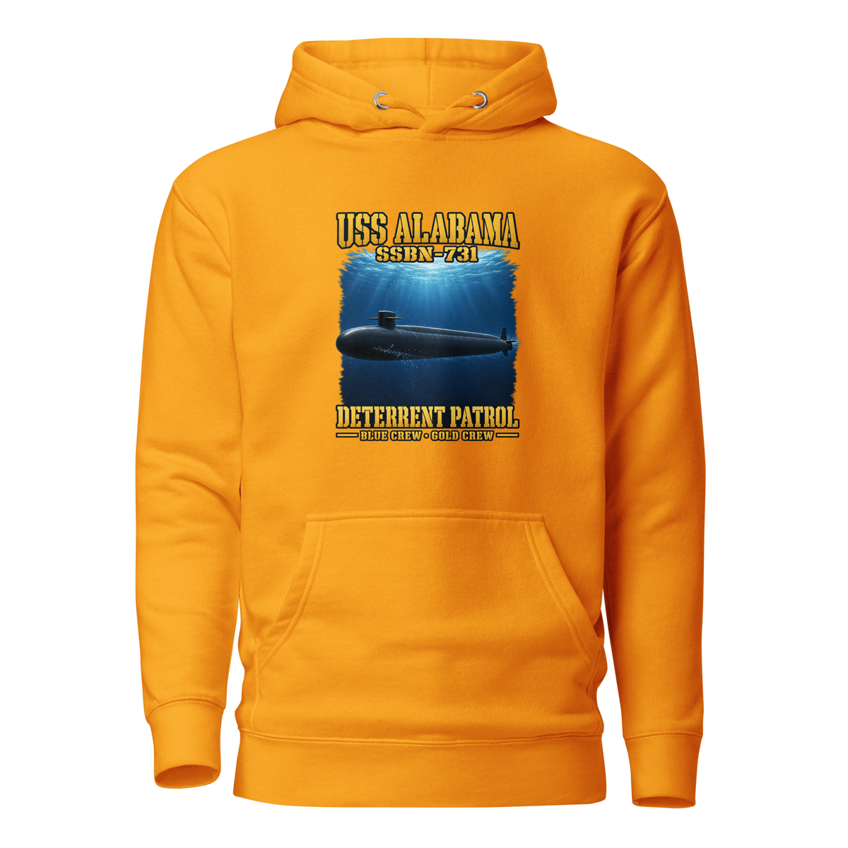 USS Alabama (SSBN-731) Deterrent Patrol Hoodie - Deep Water