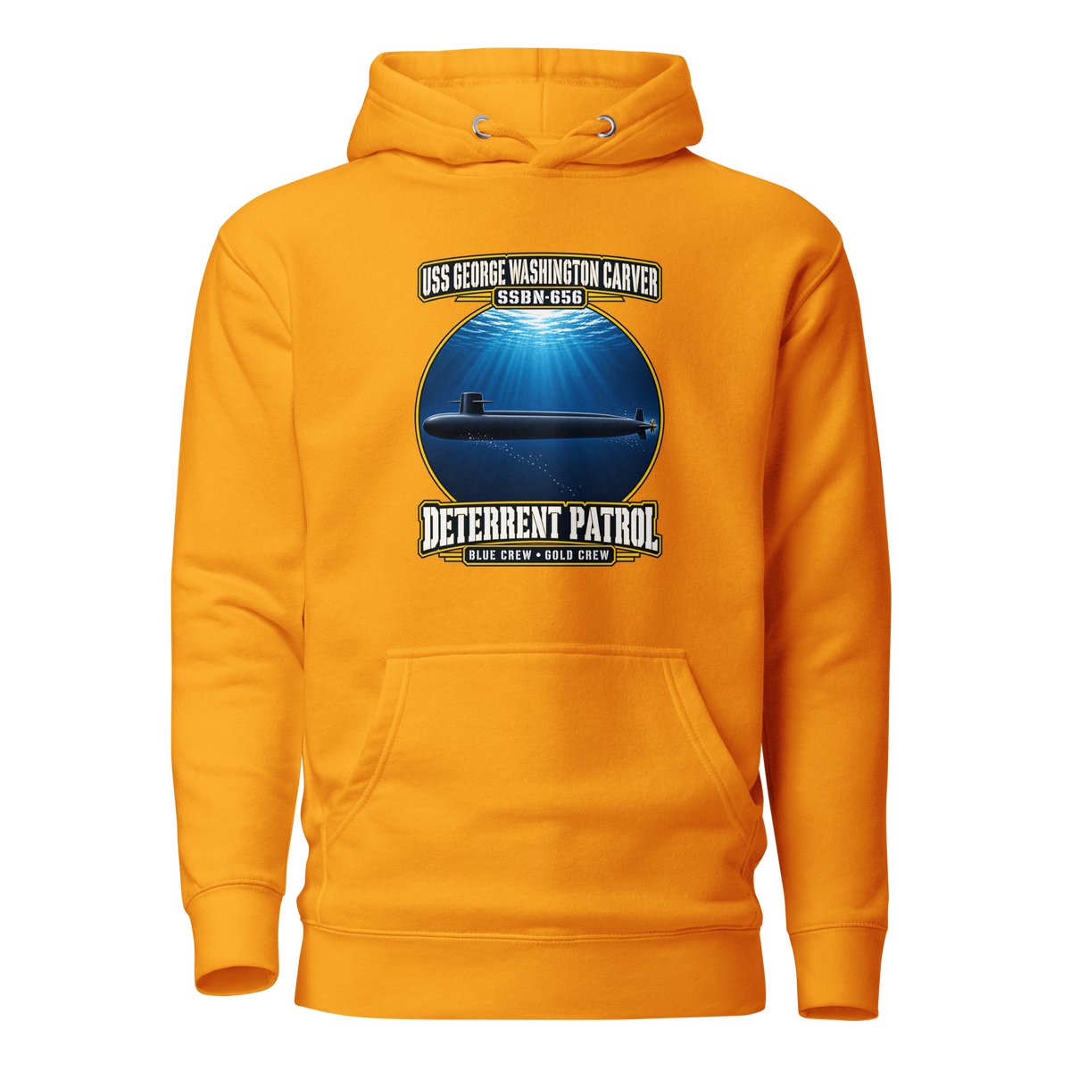 USS George Washington Carver (SSBN-656) Deterrent Patrol Hoodie - Deep Water
