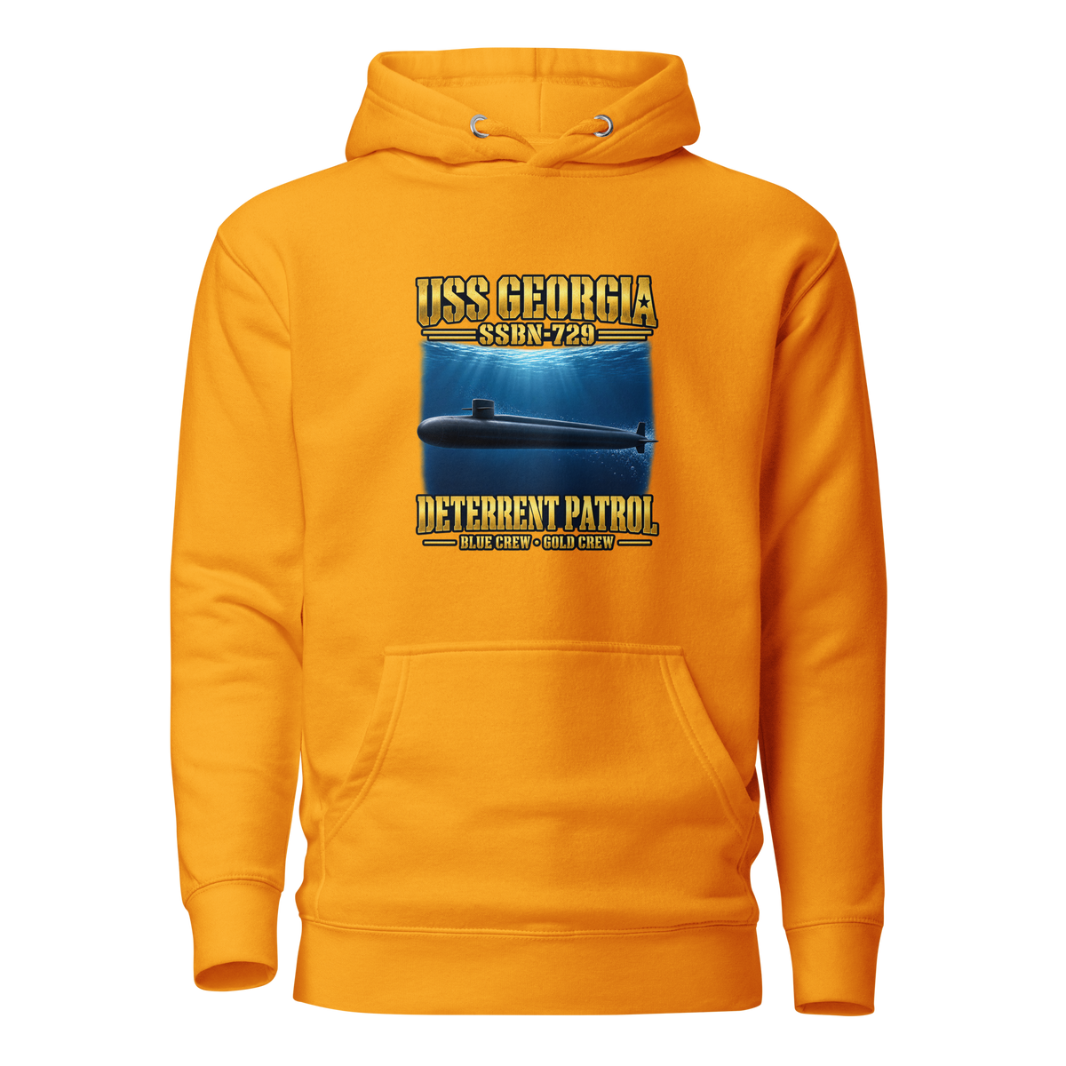 USS Georgia (SSBN-729) Deterrent Patrol Hoodie - Deep Water