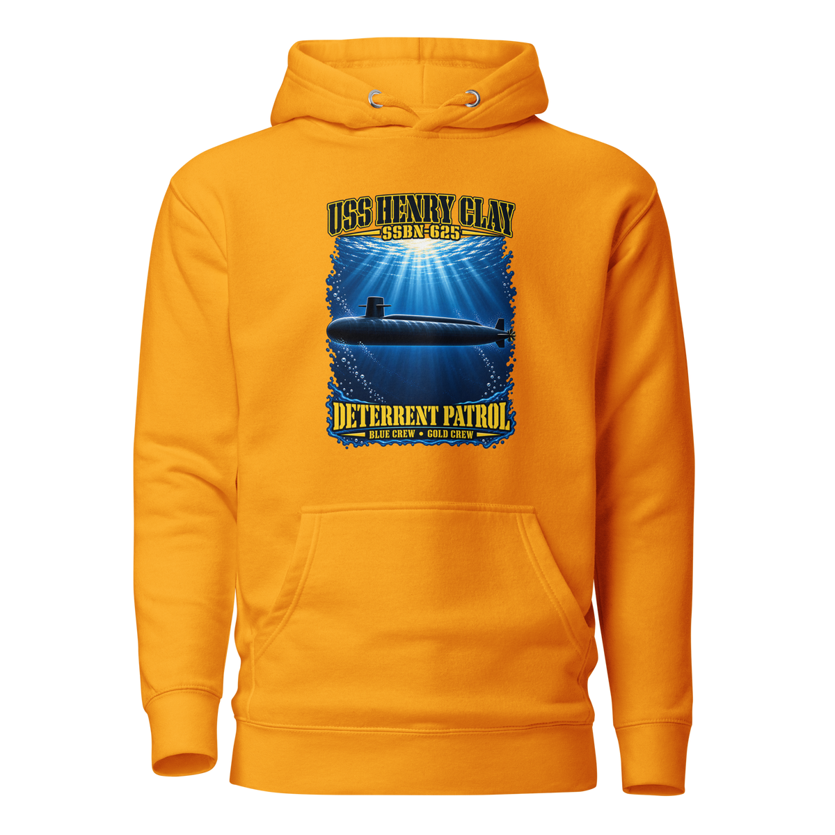 USS Henry Clay (SSBN-625) Deterrent Patrol Hoodie - Deep Water