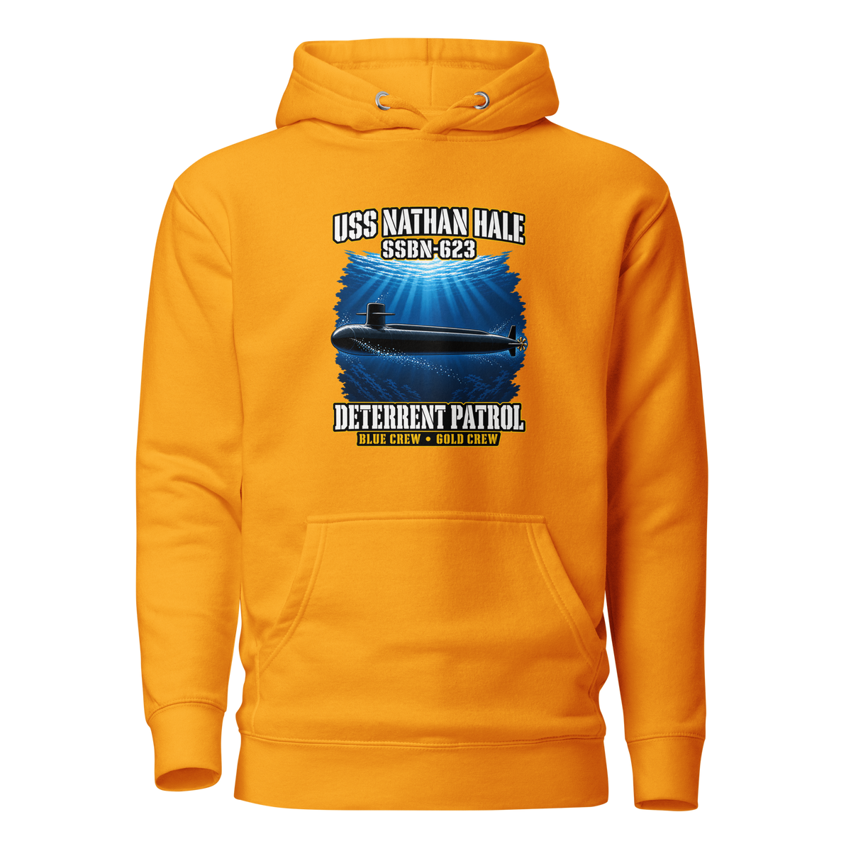 USS Nathan Hale (SSBN-623) Deterrent Patrol Hoodie - Deep Water