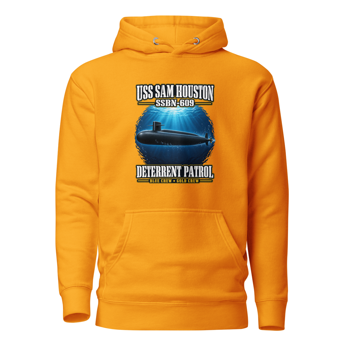 USS Sam Houston (SSBN-609) Deterrent Patrol Hoodie - Deep Water