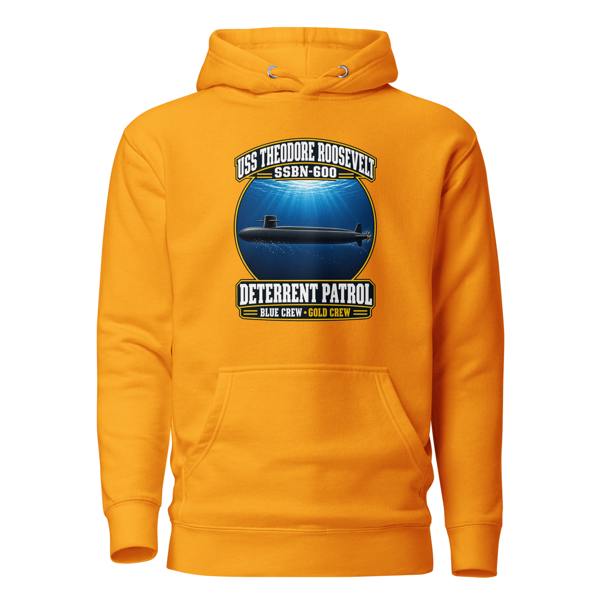 USS Theodore Roosevelt (SSBN-600) Deterrent Patrol Hoodie - Deep Water