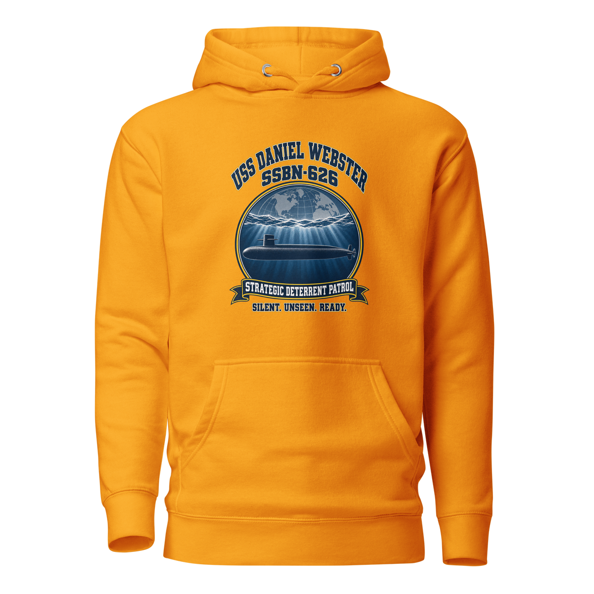 USS Daniel Webster (SSBN-626) Deterrent Patrol Hoodie - Emblem