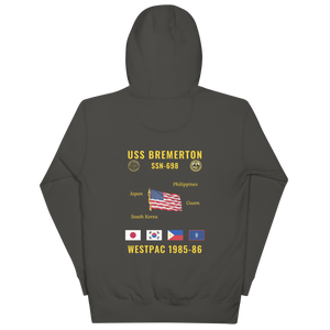 USS Bremerton (SSN-698) 1985-86 WestPac Cruise Hoodie