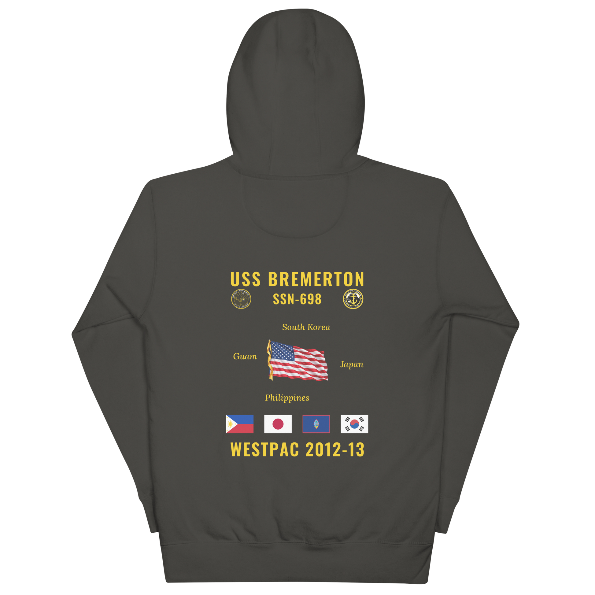 USS Bremerton (SSN-698) 2012-13 WestPac Cruise Hoodie