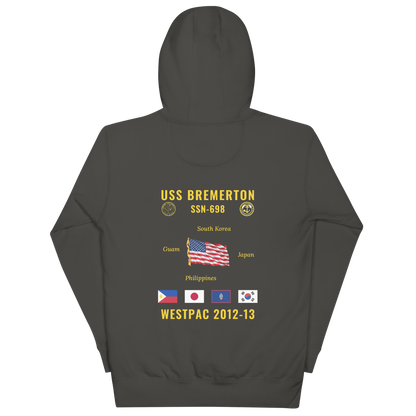 USS Bremerton (SSN-698) 2012-13 WestPac Cruise Hoodie