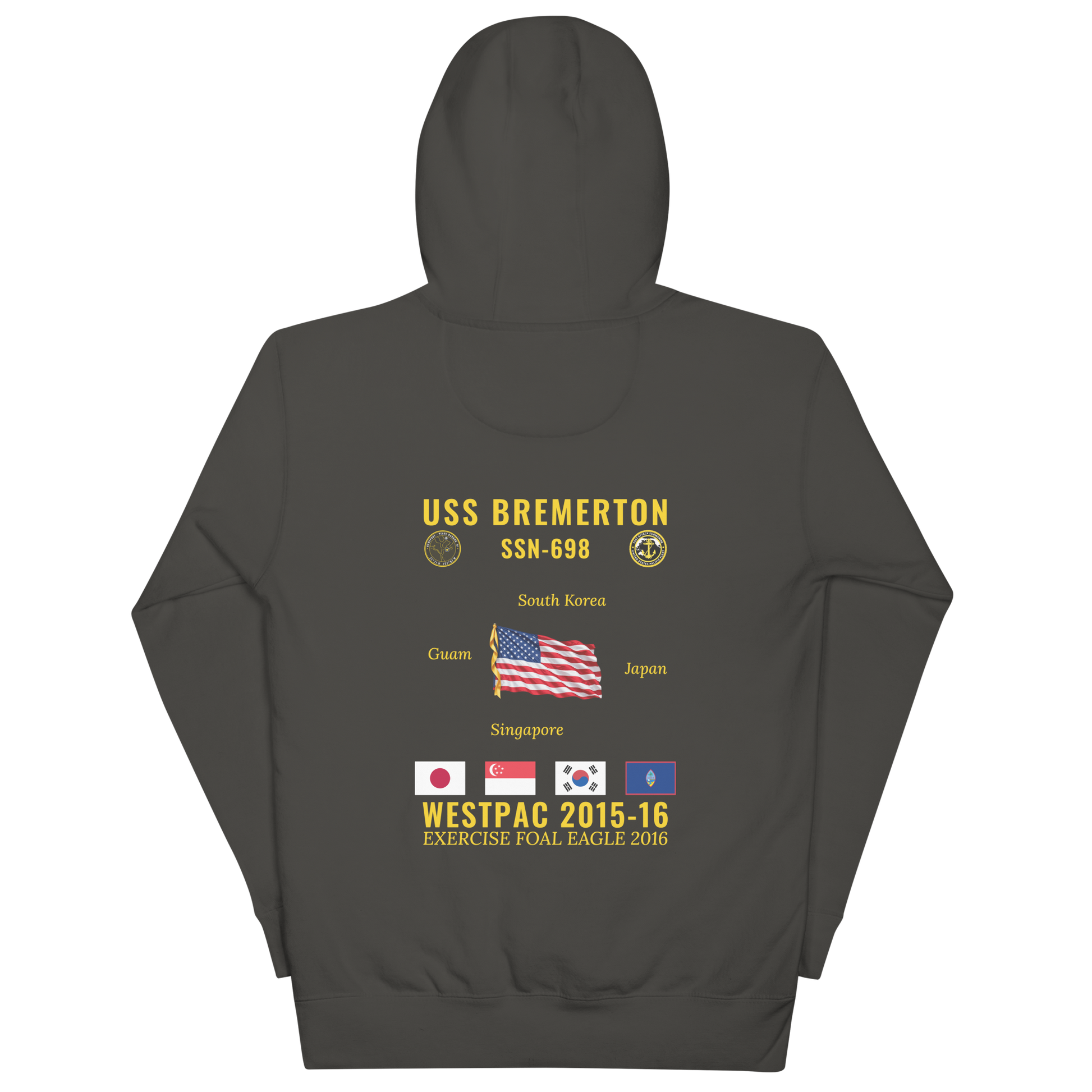USS Bremerton (SSN-698) 2015-16 WestPac Cruise Hoodie