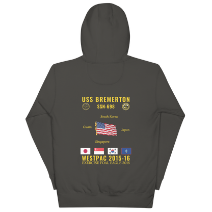 USS Bremerton (SSN-698) 2015-16 WestPac Cruise Hoodie