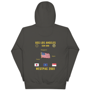 USS Los Angeles (SSN-688) 2001 WestPac Cruise Hoodie