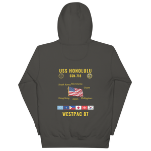 USS Honolulu (SSN-718) 1987 WestPac Cruise Hoodie