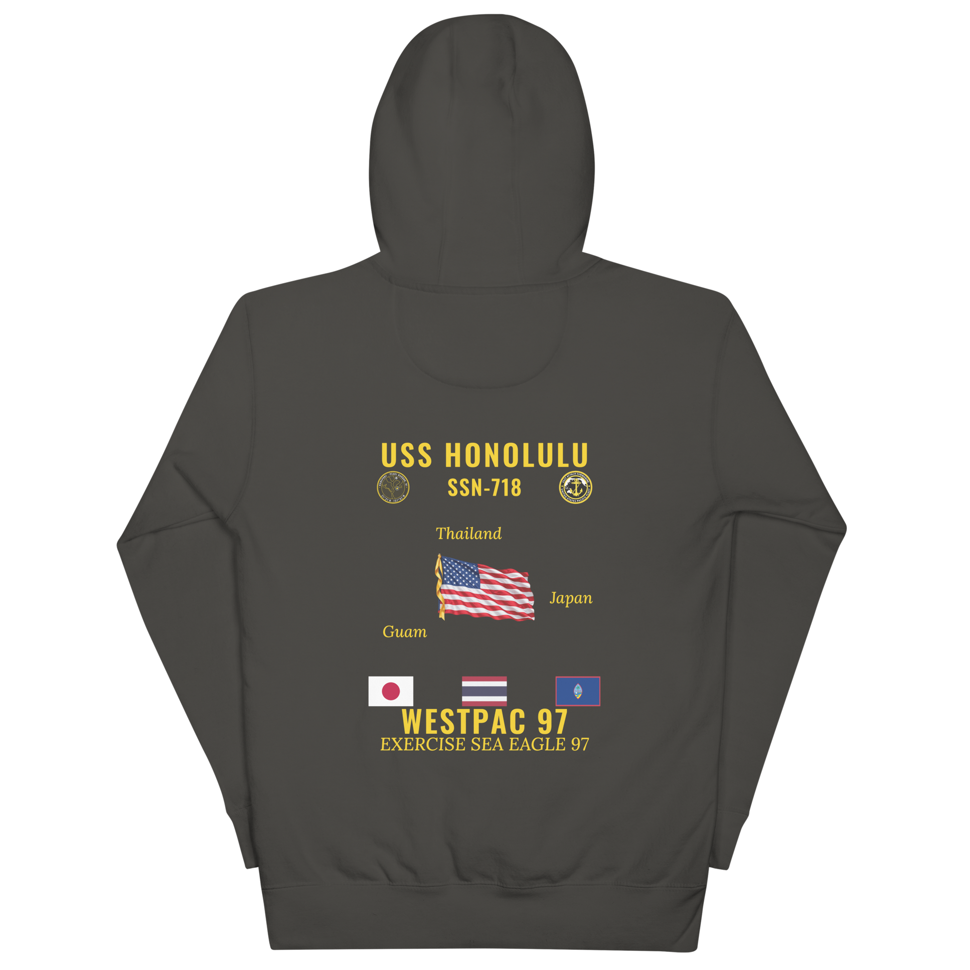 USS Honolulu (SSN-718) 1997 WestPac Cruise Hoodie