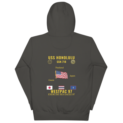 USS Honolulu (SSN-718) 1997 WestPac Cruise Hoodie