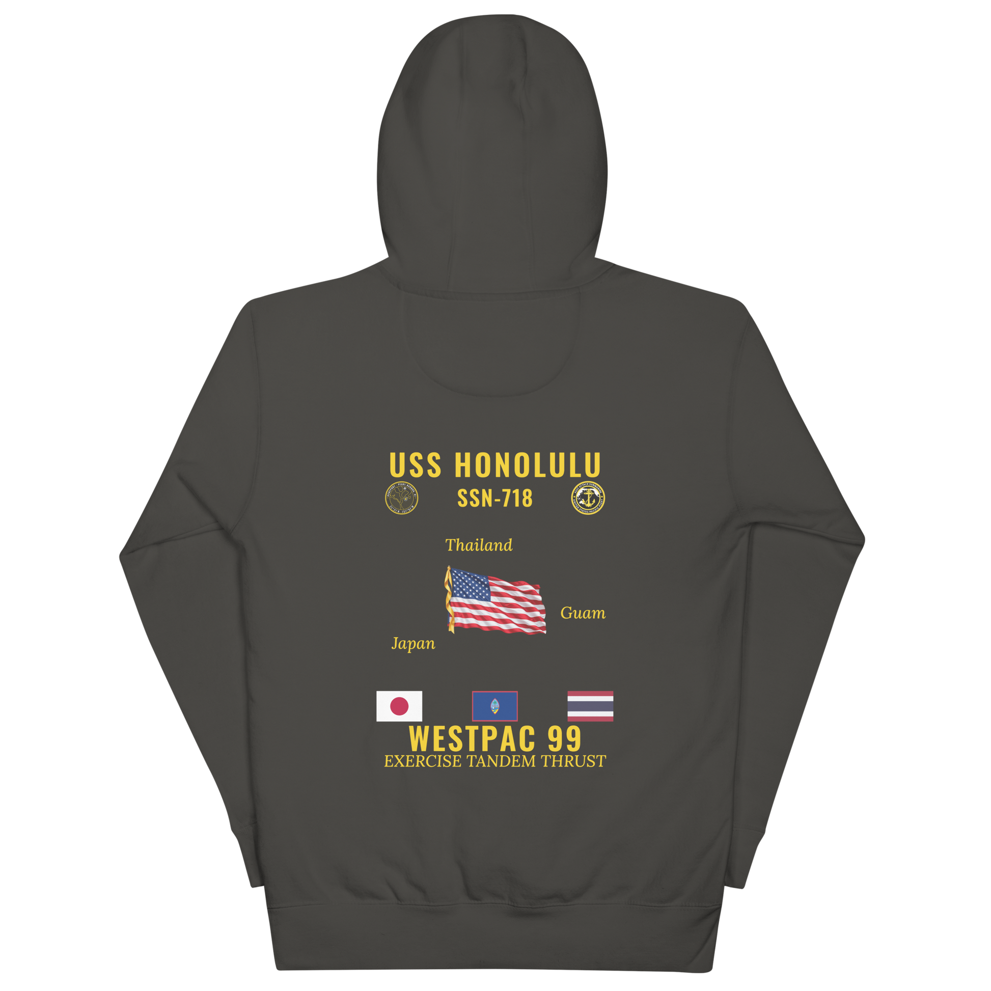 USS Honolulu (SSN-718) 1999 WestPac Cruise Hoodie