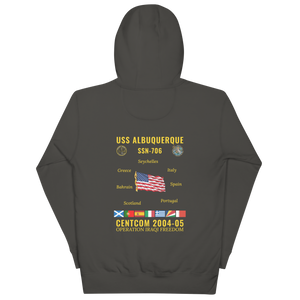 USS Albuquerque (SSN-706) 2004-05 CENTCOM Cruise Hoodie