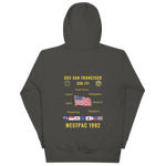 USS San Francisco (SSN-711) 1992 WestPac Cruise Hoodie