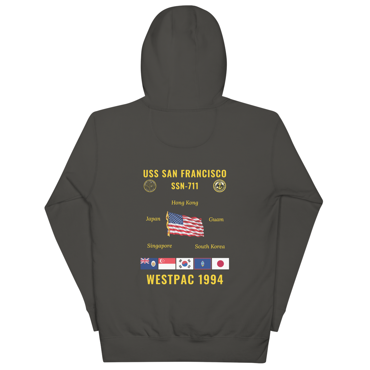 USS San Francisco (SSN-711) 1994 WestPac Cruise Hoodie