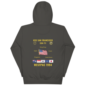USS San Francisco (SSN-711) 1994 WestPac Cruise Hoodie