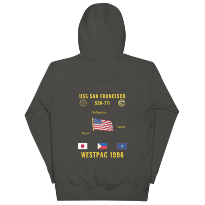 USS San Francisco (SSN-711) 1996 WestPac Cruise Hoodie