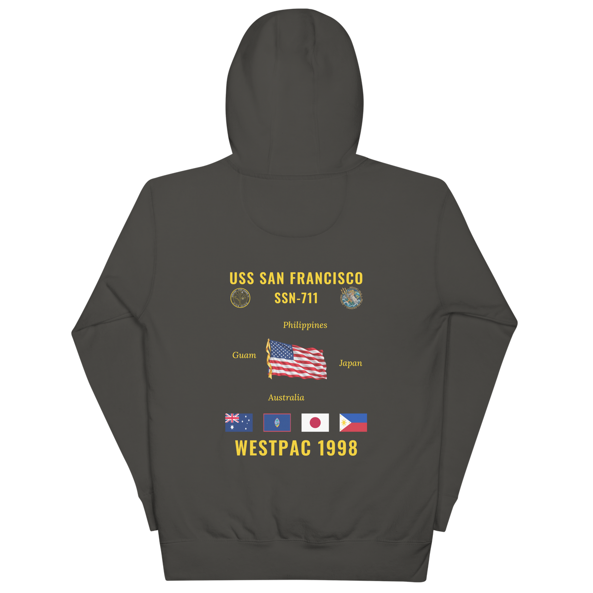 USS San Francisco (SSN-711) 1998 WestPac Cruise Hoodie