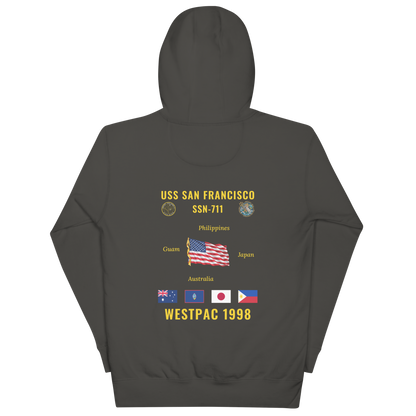 USS San Francisco (SSN-711) 1998 WestPac Cruise Hoodie